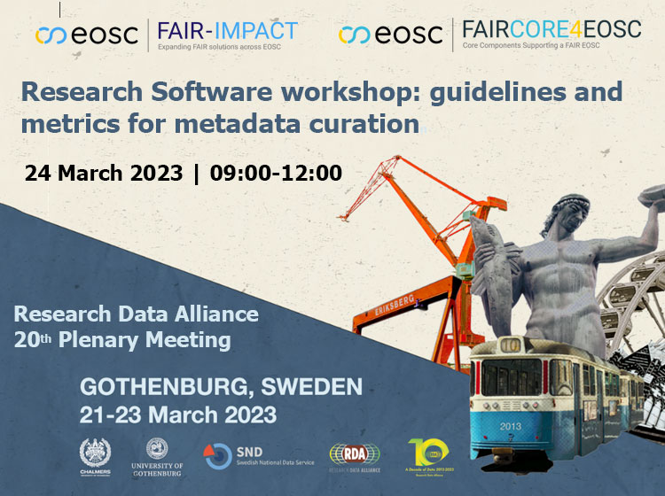 Research Software workshop at RDA P20 conference